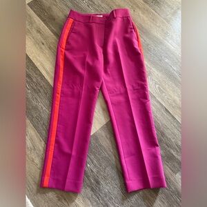 Boden Fuchsia and Orange Straight Leg Pants